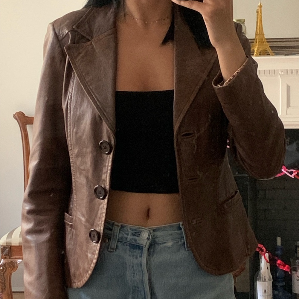 DANIER LEATHER BLAZER